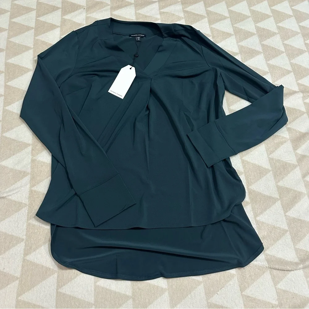 Universal standard vneck tunic deep sea